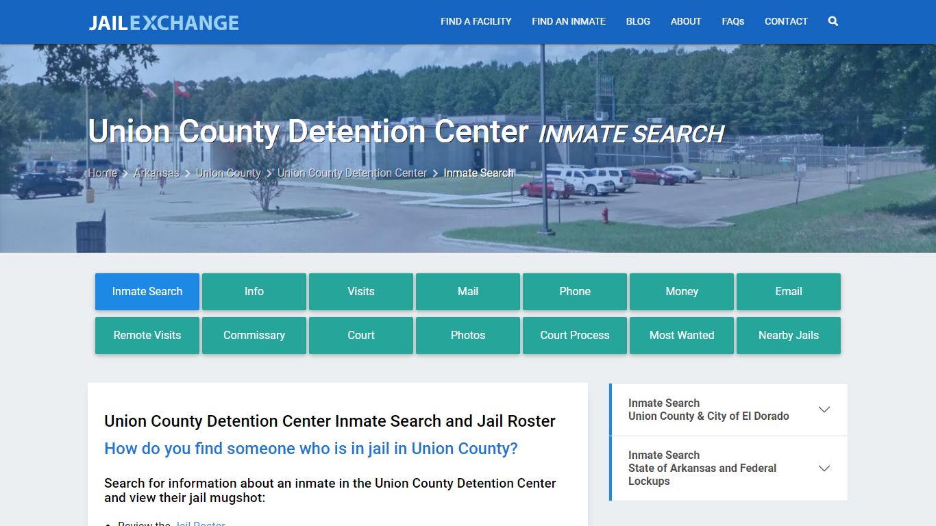 Union County Detention Center Inmate Search - Jail Exchange
